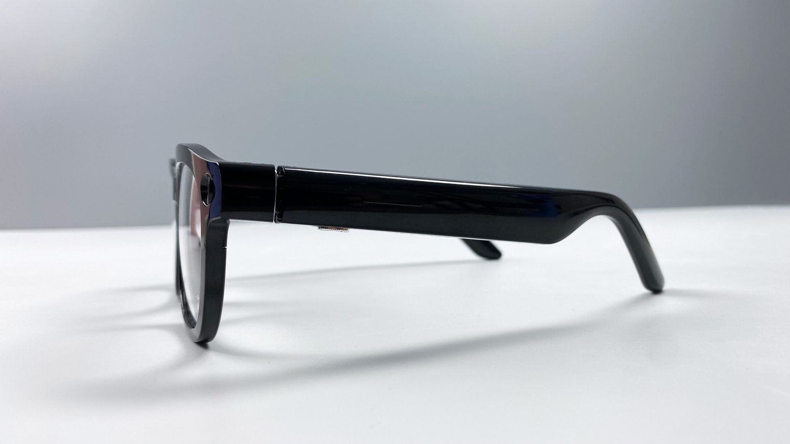 Smart AI Translation Glasses-Camera 8MP-Black Frame with transparency lens - 图片 3