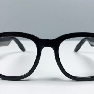Smart AI Translation Glasses-Camera 8MP-Black Frame with transparency lens - 图片 2