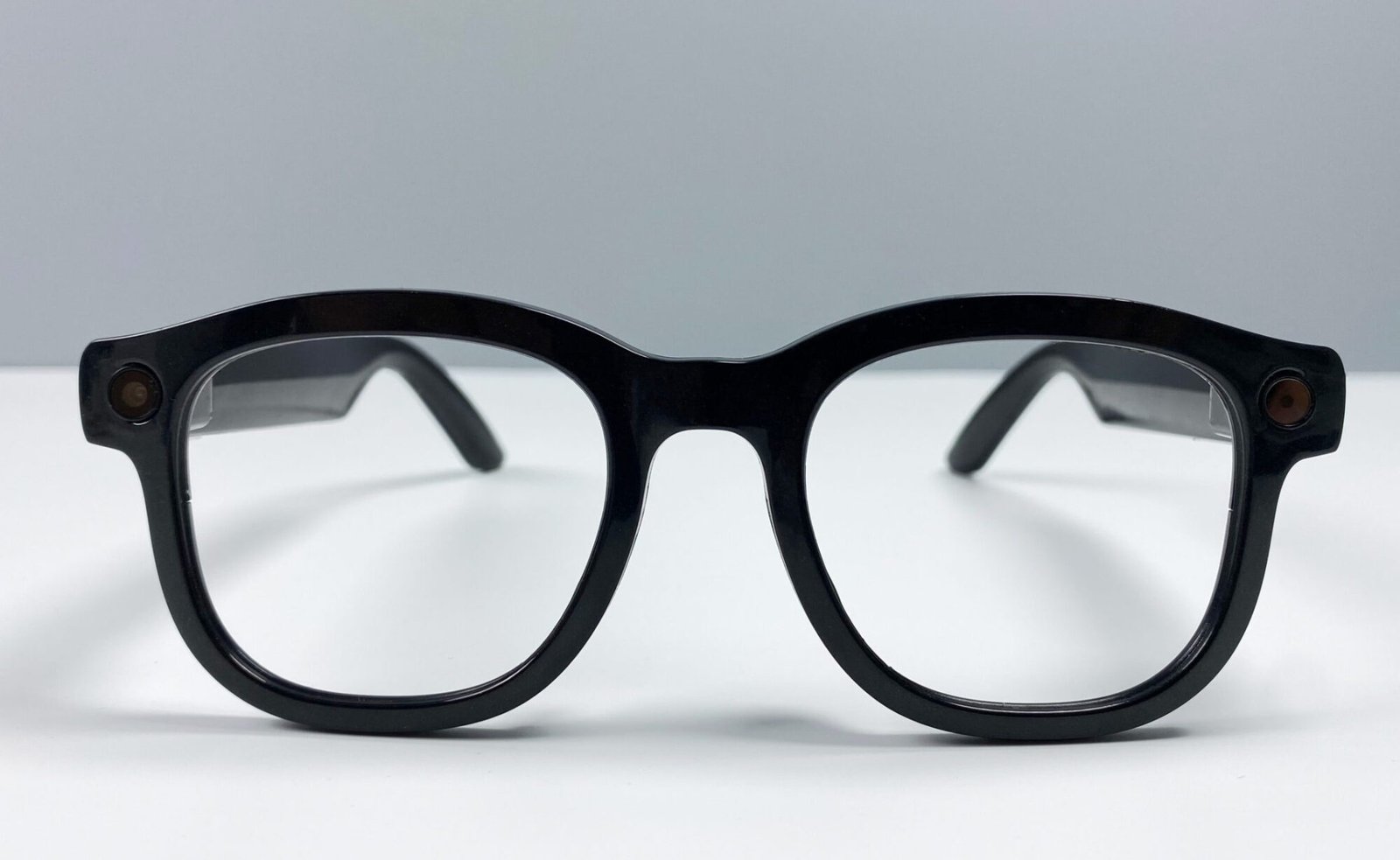 Smart AI Translation Glasses-Camera 8MP-Black Frame with transparency lens - 图片 2