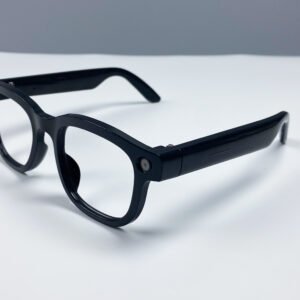 Smart AI Translation Glasses-Camera 8MP-Black Frame with transparency lens - 图片 4