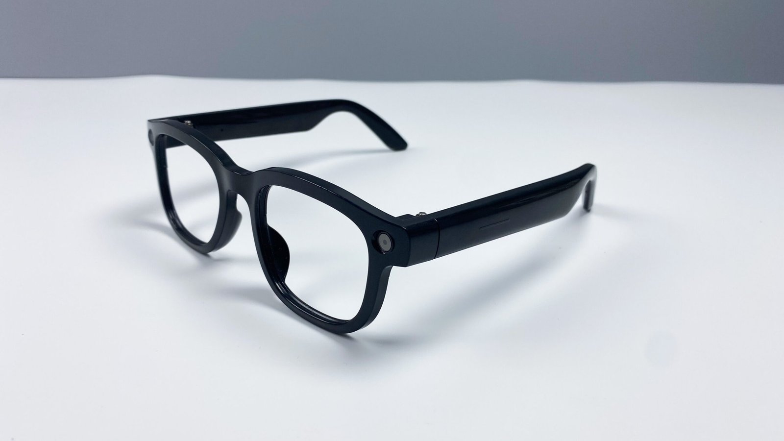Smart AI Translation Glasses-Camera 8MP-Black Frame with transparency lens - 图片 4