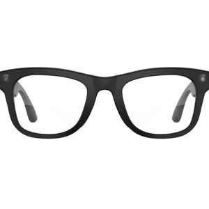 AI Glasses-Camera 8MP-Black Frame with transparency lens +Black Color Charging Case - 图片 2