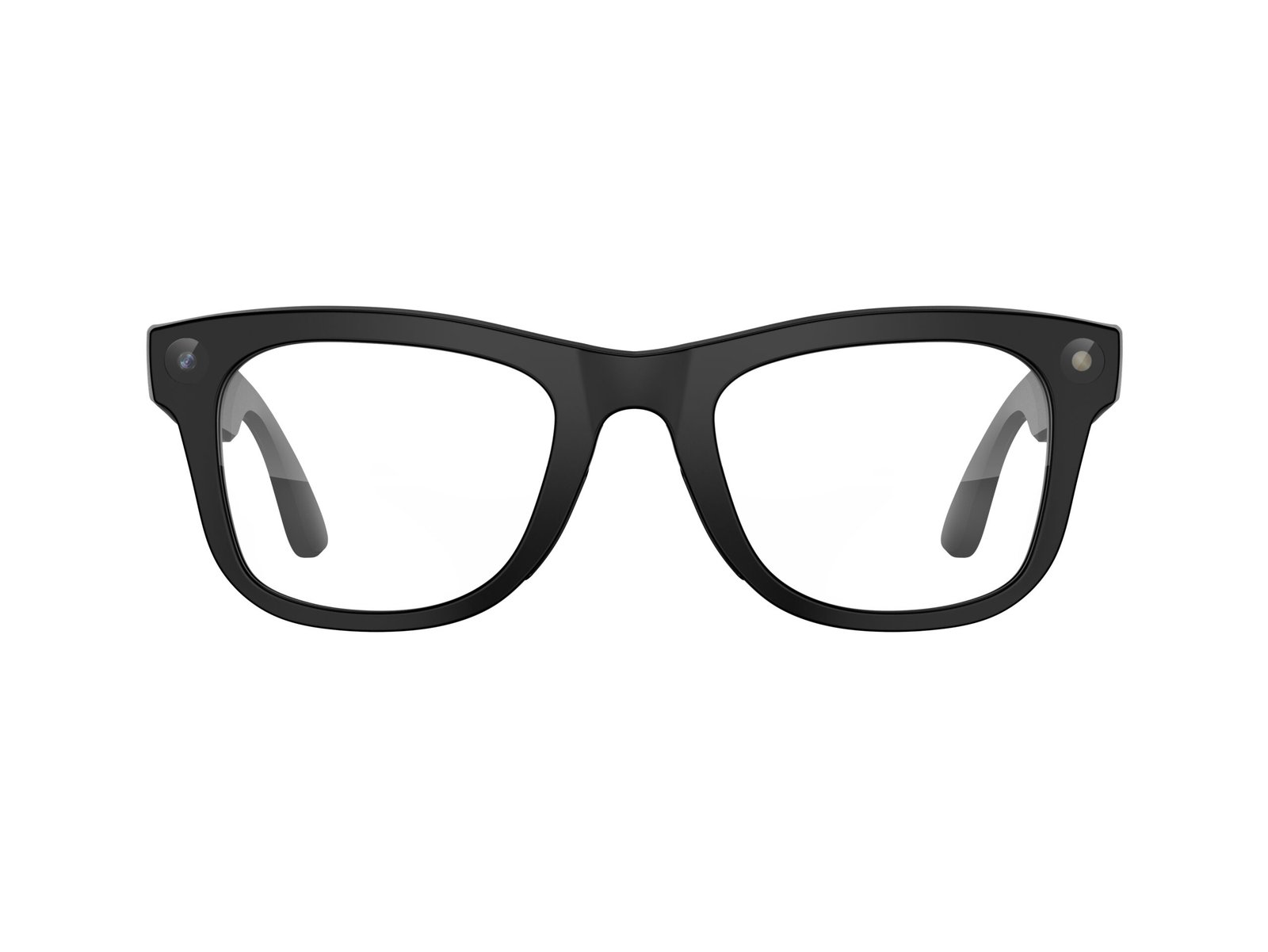 AI Glasses-Camera 8MP-Black Frame with transparency lens +Black Color Charging Case - 图片 2