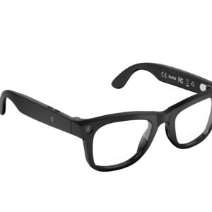 AI Glasses-Camera 8MP-Black Frame with transparency lens +Black Color Charging Case - 图片 6