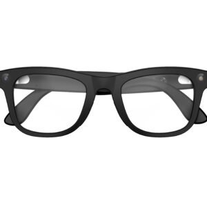 AI Glasses-Camera 8MP-Black Frame with transparency lens +Black Color Charging Case - 图片 3