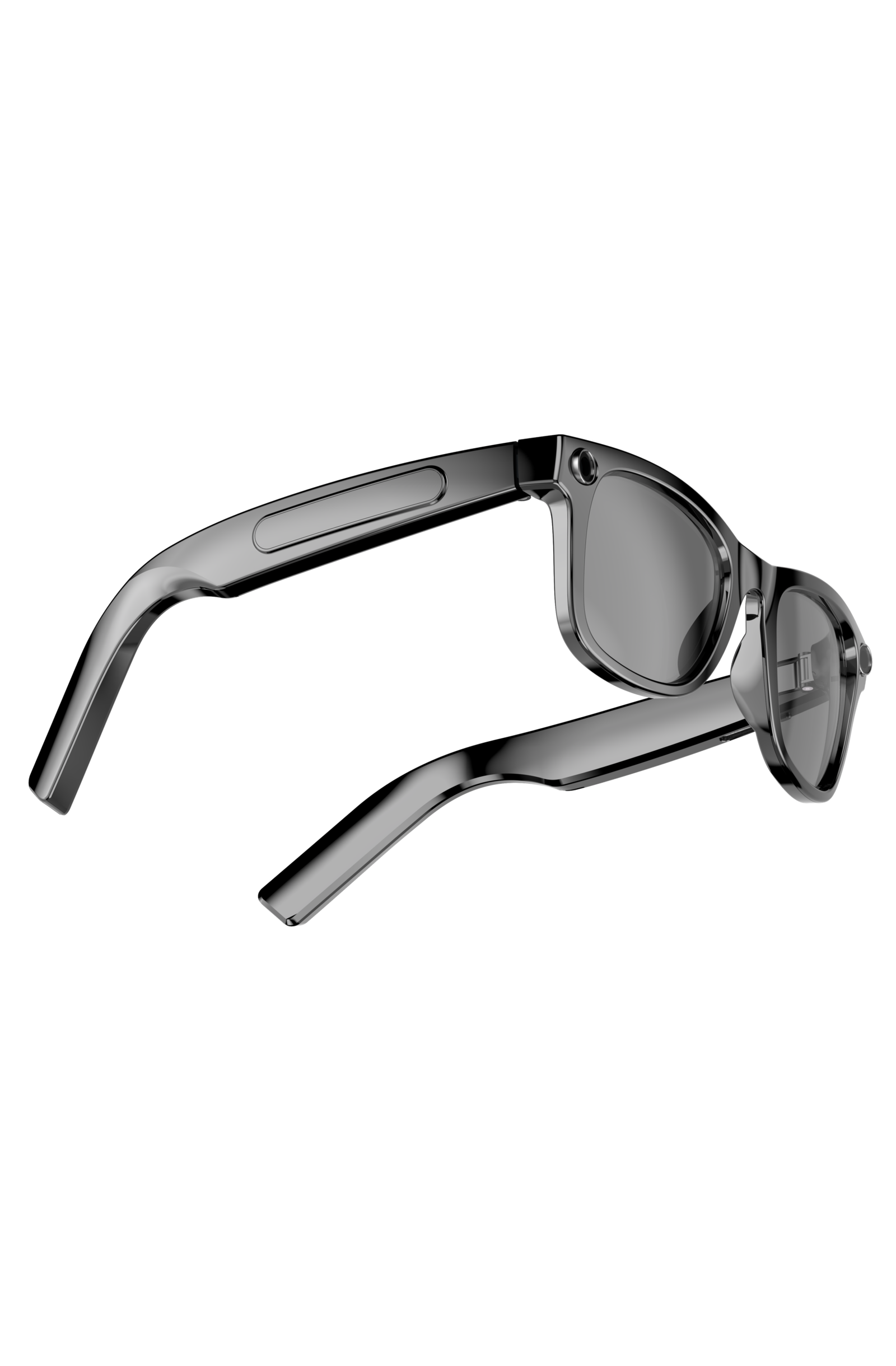 AI Glasses AG01-High Quality 2GB-Camera 8MP-410MaH Battery-Glossy Black Frame with Black Lens - 图片 4