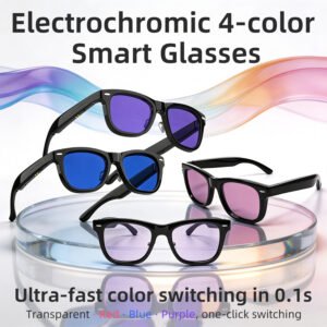 Smart Glasses-Electrochromic 4-colors HD Voice Call Fastest Color Switching Audio Glasses Sunglasses - 图片 2