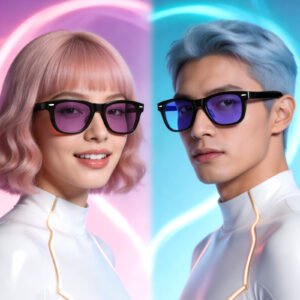 Smart Glasses-Electrochromic 4-colors HD Voice Call Fastest Color Switching Audio Glasses Sunglasses