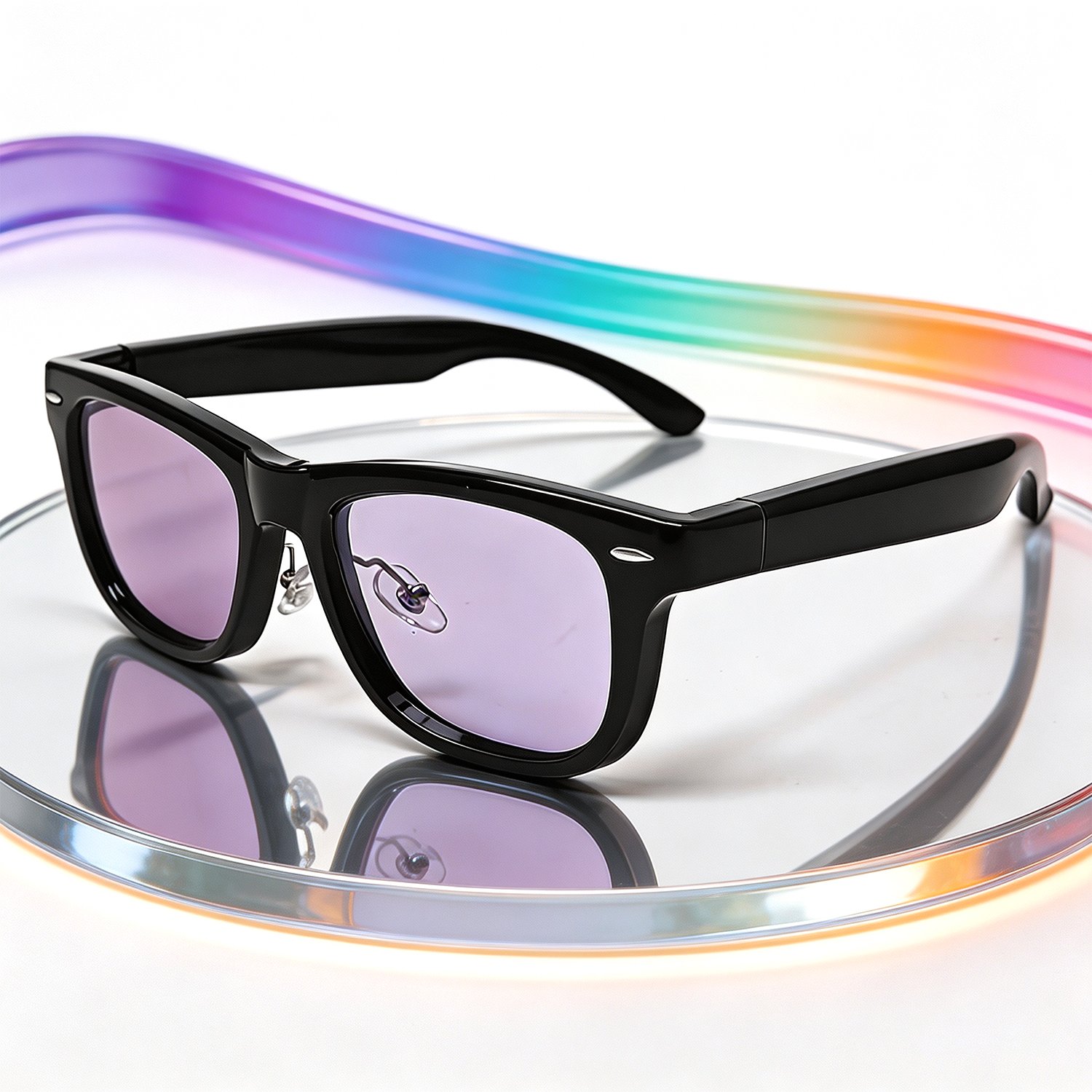 Smart Glasses-Electrochromic 4-colors HD Voice Call Fastest Color Switching Audio Glasses Sunglasses - 图片 10