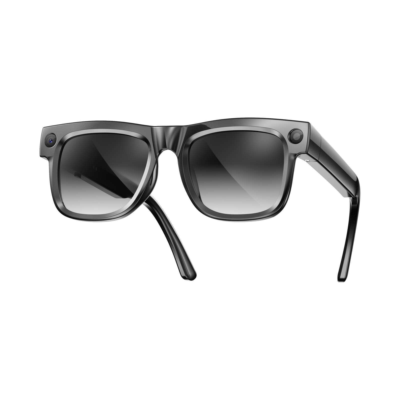 AI Smart Glasses Ultra Light 8MP Camera Photochromic Lens Sunglasses-Black Frame with Photochromic Lens Transparence turn to Gray Color - 图片 3