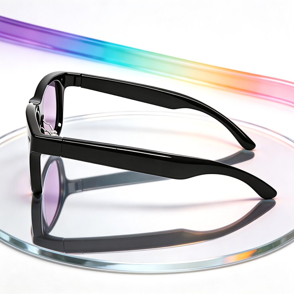 Smart Glasses-Electrochromic 4-colors HD Voice Call Fastest Color Switching Audio Glasses Sunglasses
