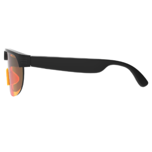 AI Smart Glasses Anti-shake 1080 HD Video Recording 8MP Camera Audio Cycling Sport Glasses Sunglasses-Orange Lens Color - 图片 3