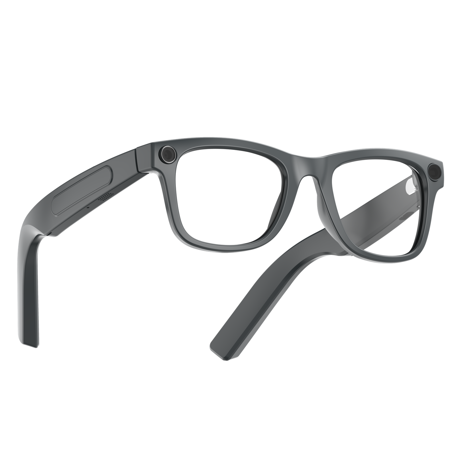 Smart AI Glasses-High Quality-2GB-Camera 8MP-410MaH Big Battery-Matte Gray Frame with Transparency Lens- AG01 - 图片 2