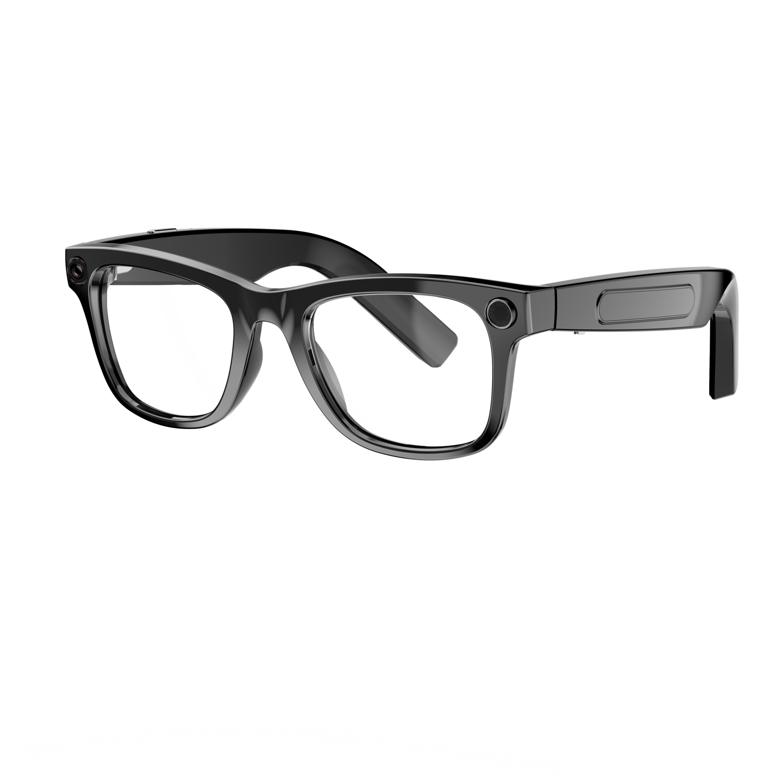Smart AI Glasses-High Quality 2GB-Camera 8MP-410MaH Big Battery-Glossy Black Frame with Transparency Lens  AG01 - 图片 4