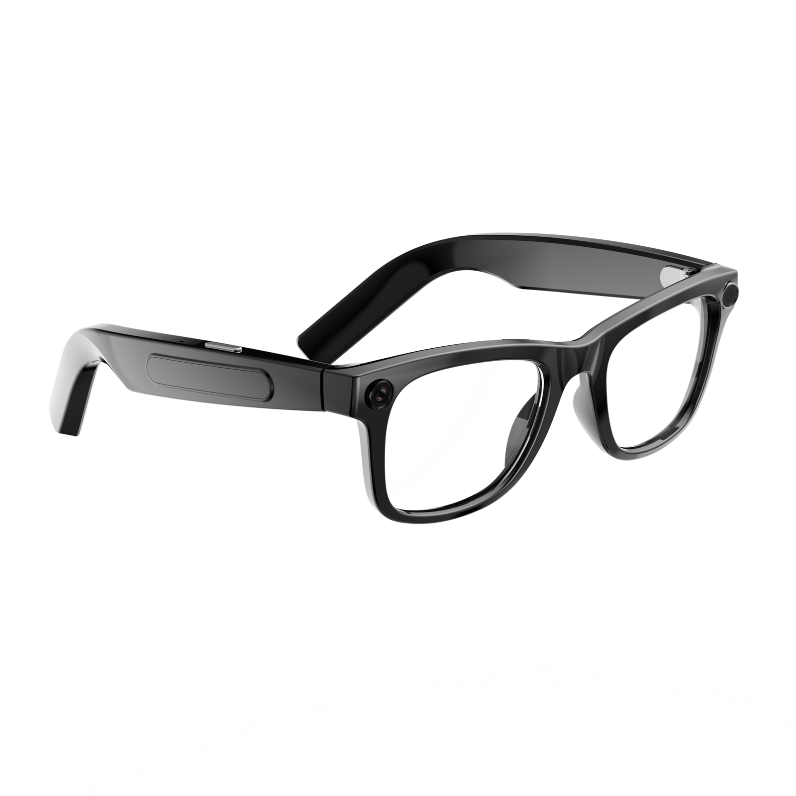 Smart AI Glasses-High Quality 2GB-Camera 8MP-410MaH Big Battery-Glossy Black Frame with Transparency Lens  AG01 - 图片 3
