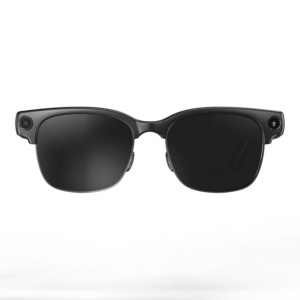 AI Smart Glasses Fashion Design 13MP Camera 4K HD Shooting AI Assittant Metal Frame Anti-Shake HIFI Sound Quality-Black Color - 图片 5