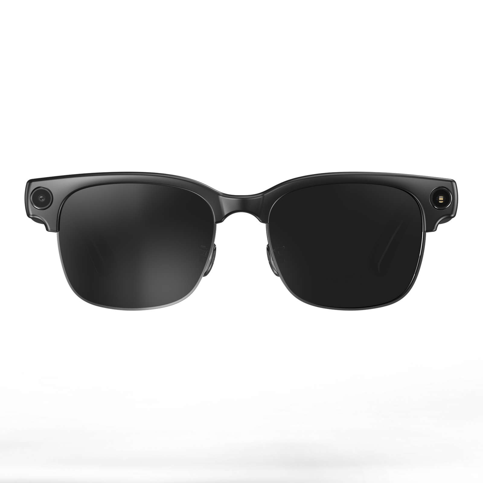 AI Smart Glasses Fashion Design 13MP Camera 4K HD Shooting AI Assittant Metal Frame Anti-Shake HIFI Sound Quality-Black Color - 图片 5